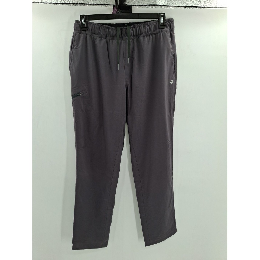 Eddie Bauer Men's Lined Guide Pro Pants Gray UPF Stretch Cargo Large